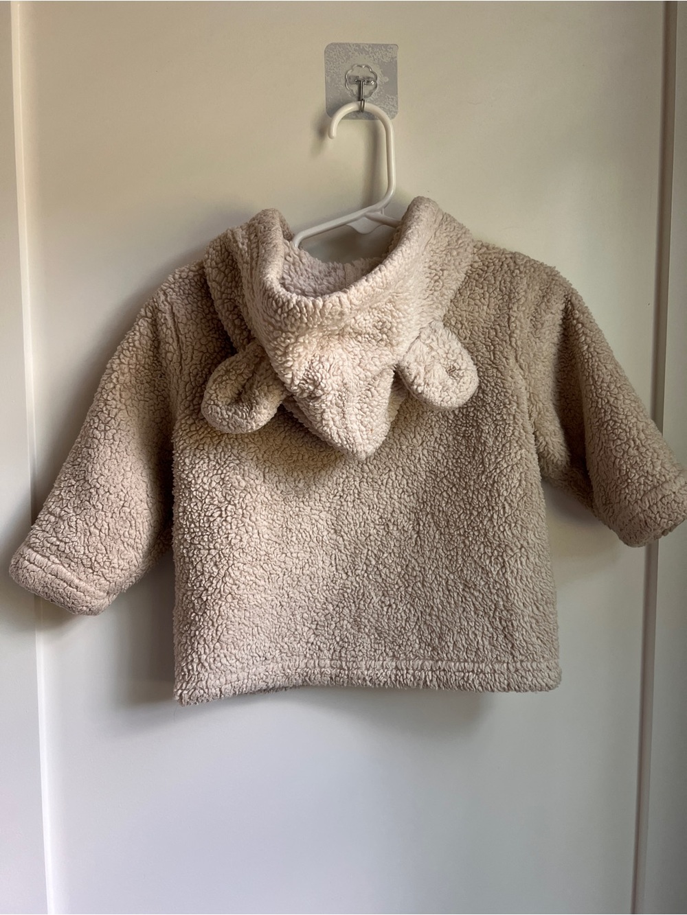 Hanna Andersson Teddy Fleece Bear Ear Full Zip Jacket 6-12M